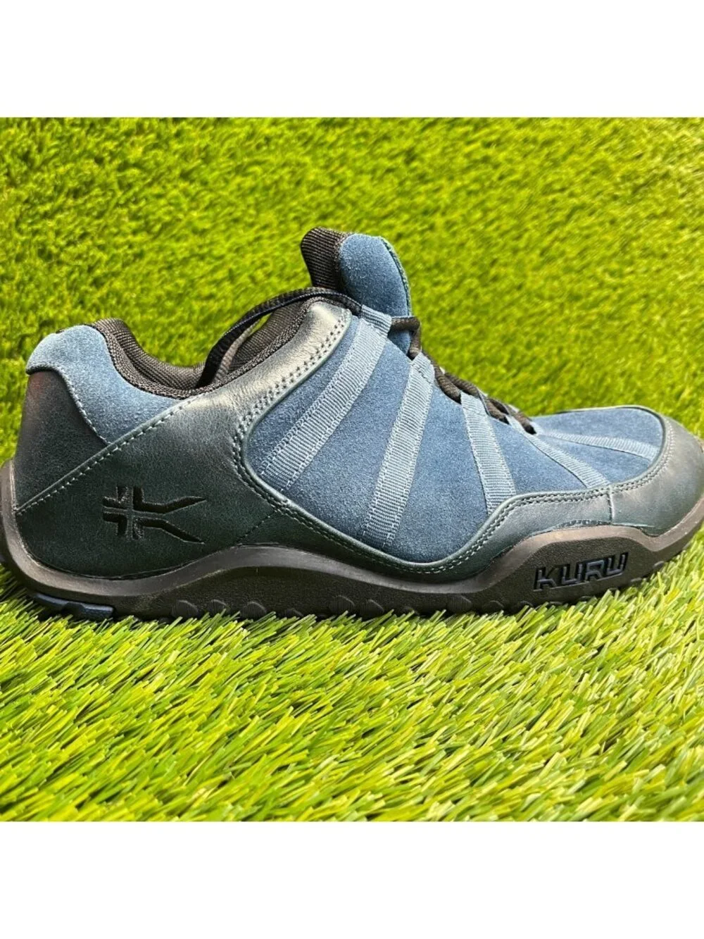Kuru Chicane Womens Size 9.5D Blue Black Athletic Walking Suede Shoes Sneakers
